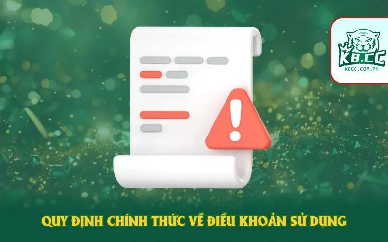 Quy định chính thức về điều khoản sử dụng